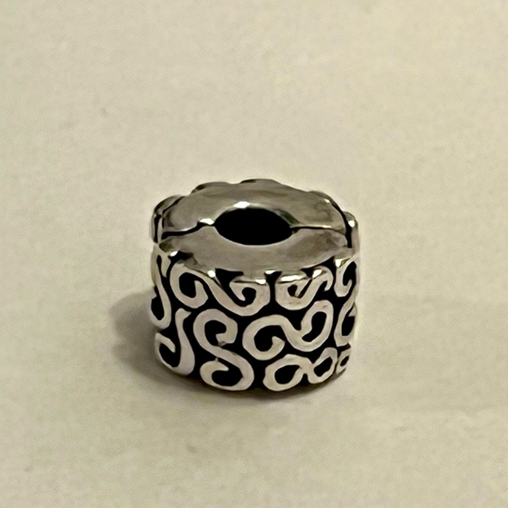 PANDORA Sterling Silver Swirl Clip Charm